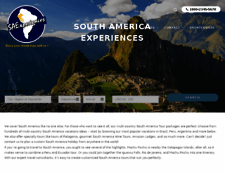 southamericaexperiences.com screenshot