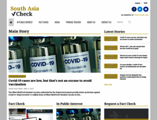 southasiacheck.org screenshot