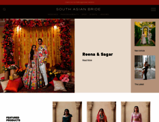southasianbridemagazine.com screenshot