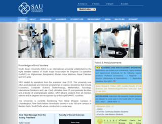 southasianuniversity.org screenshot