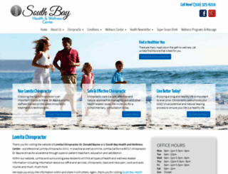 southbayhealthandwellness.com screenshot