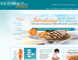 southbeachdietdelivery.com screenshot