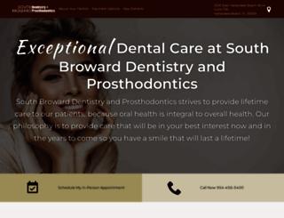 southbrowarddentistryandprosthodontics.com screenshot