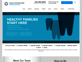 southcentermoderndentistry.com screenshot