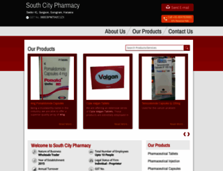 southcitypharmacy.in screenshot
