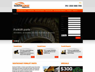southcoastforklifts.com.au screenshot