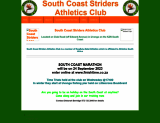 southcoaststriders.co.za screenshot