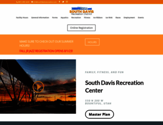 southdavisrecreation.com screenshot