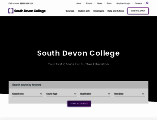 southdevon.ac.uk screenshot