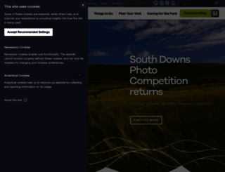 southdowns.gov.uk screenshot