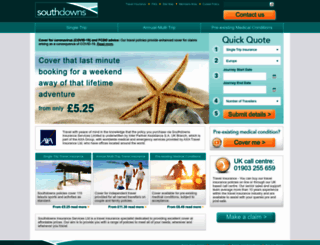 southdownsinsurance.co.uk screenshot