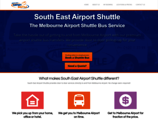 southeastairportshuttle.com.au screenshot