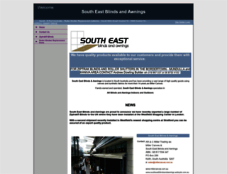 southeastblindsandawnings.websyte.com.au screenshot