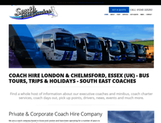 southeastcoaches.co.uk screenshot