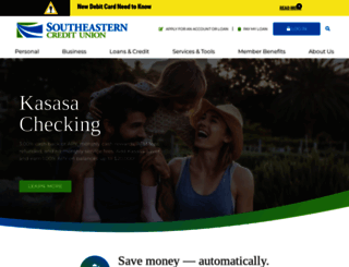 southeasterncu.com screenshot