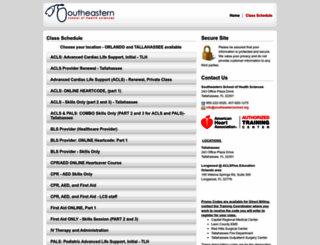 southeasternschool.enrollware.com screenshot