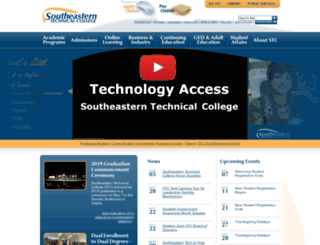 southeasterntech.edu screenshot
