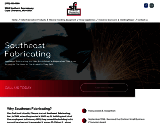 southeastfabricatinginc.com screenshot