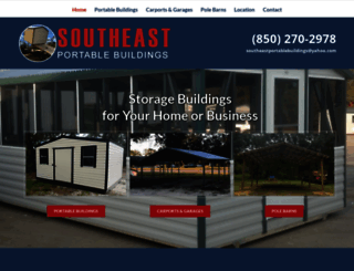 southeastportablebuildings.com screenshot