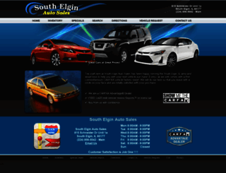 southelginautosales.com screenshot