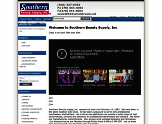 southernbeautysupply.com screenshot