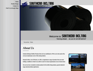southernbelting.co.za screenshot