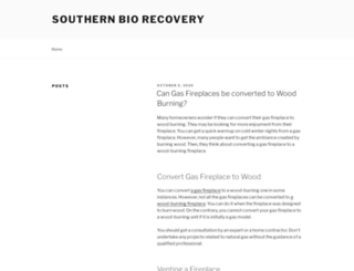 southernbiorecovery.com screenshot