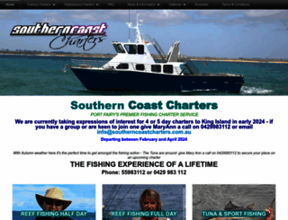 southerncoastcharters.com.au screenshot