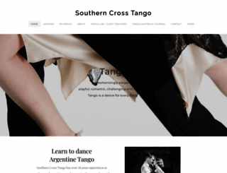 southerncrosstango.com.au screenshot