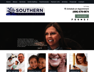 southerndentalgroup.net screenshot