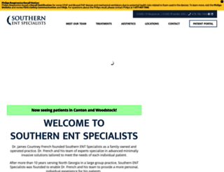 southernentspecialists.com screenshot
