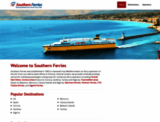 southernferries.com screenshot