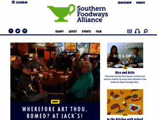 southernfoodways.org screenshot