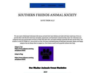 southernfriends.org screenshot