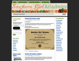 southerngirlacademy.wordpress.com screenshot