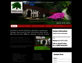 southerngrovelandscaping.com screenshot