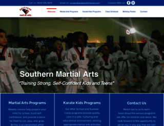 southernkarate.net screenshot