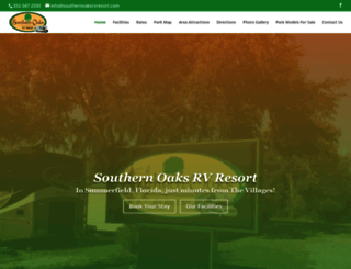 southernoaksrvresort.com screenshot