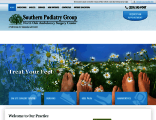 southernpodiatry.com screenshot