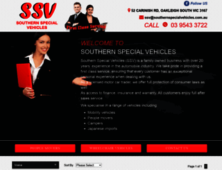 southernspecialvehicles.com.au screenshot