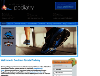 southernsportspodiatry.com.au screenshot