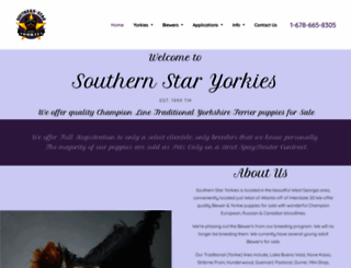 southernstaryorkies.com screenshot