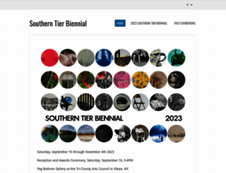 southerntierbiennial.com screenshot