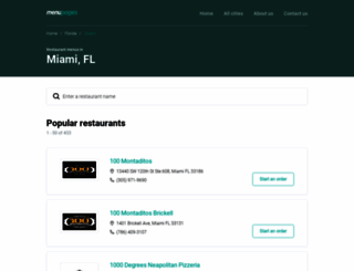 southflorida.menupages.com screenshot