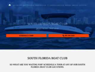 southfloridaboatclub.com screenshot