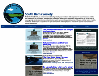 southhamssociety.org screenshot