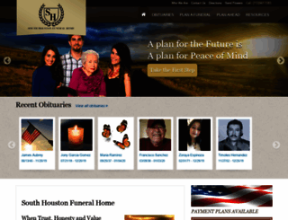 southhoustonfuneral.com screenshot