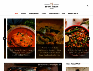 southindianrecipes.in screenshot