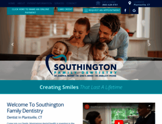 southingtonfamilydentistry.com screenshot