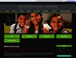 southingtonpediatricassociates.com screenshot